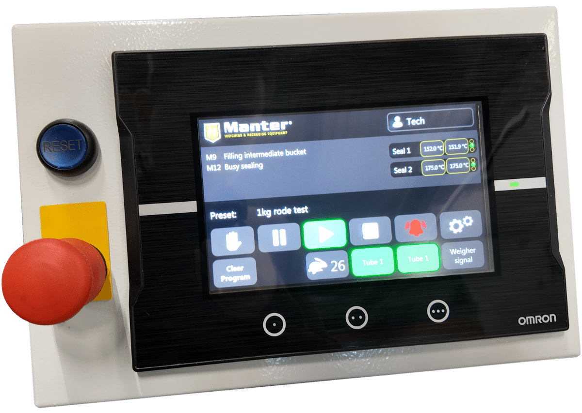 Manter HMI packaging machines