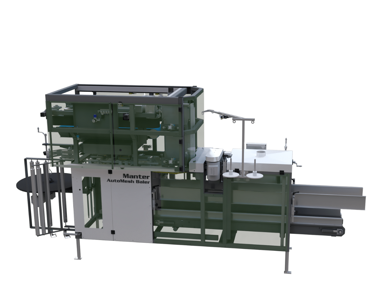 AutoMesh Baler - Baler for smaller packaging in a net bag from the roll