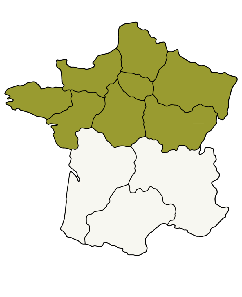 France map north marked