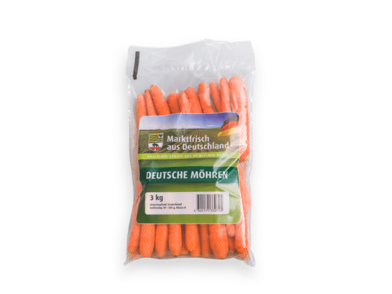 Pillow bag with carrots