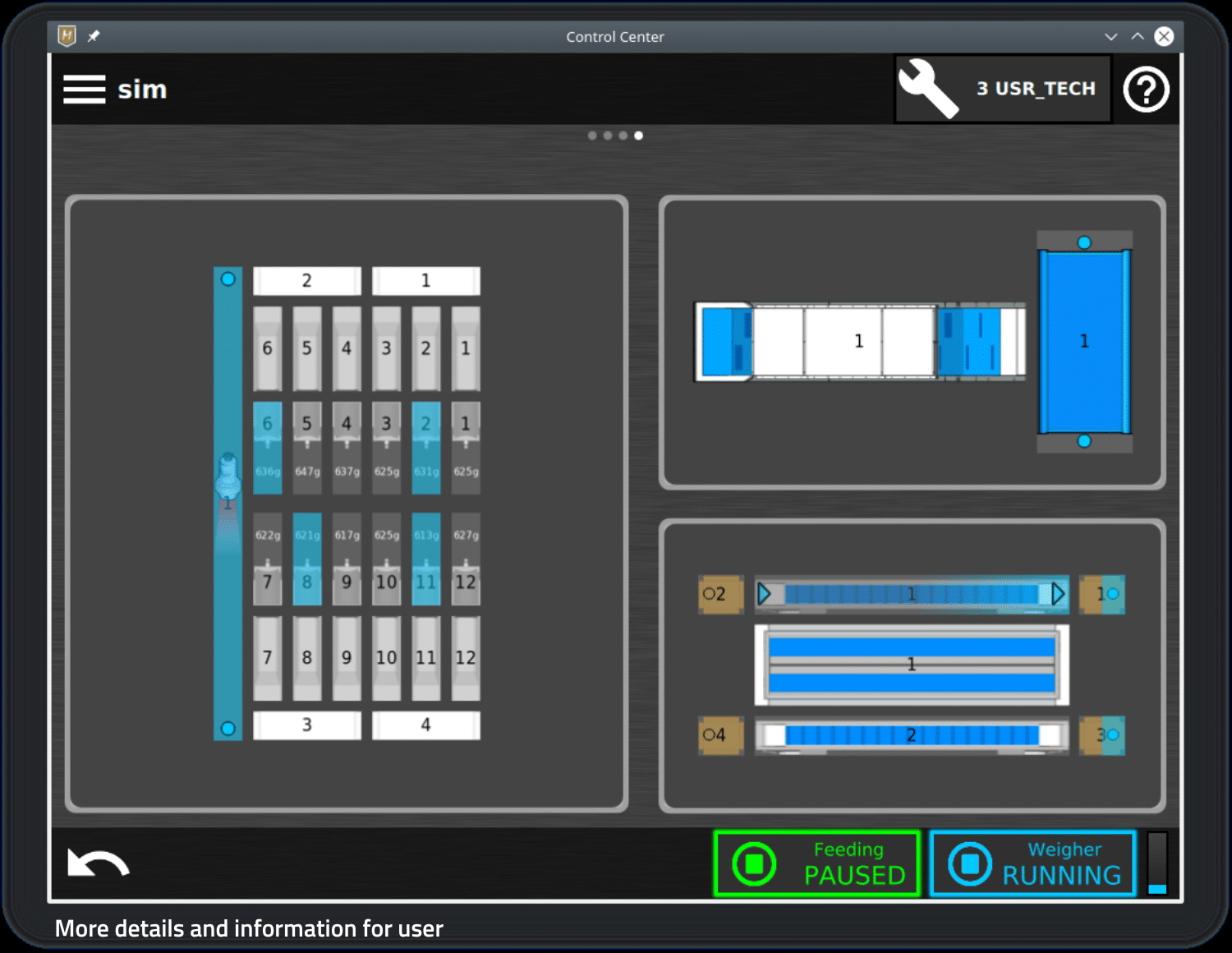 More details and information for user