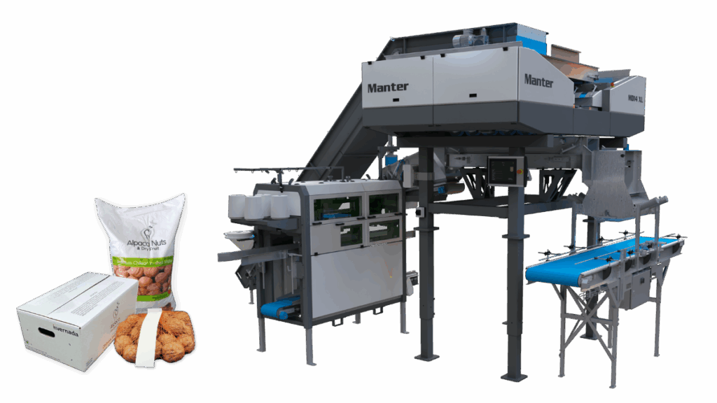 packaging line for nuts