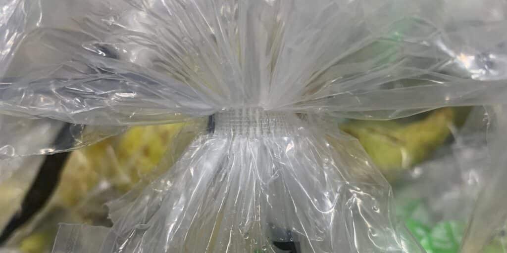 Ultrasoon sealed poly bag