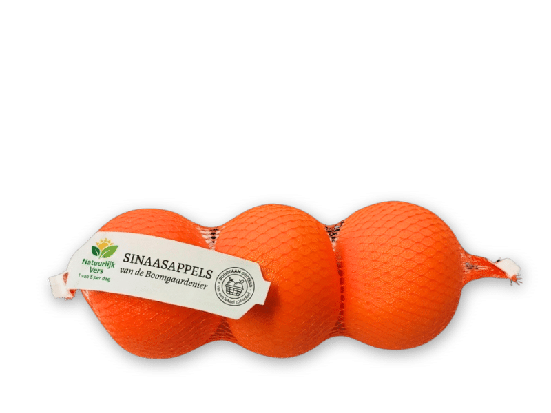 mono material net bag with oranges inline
